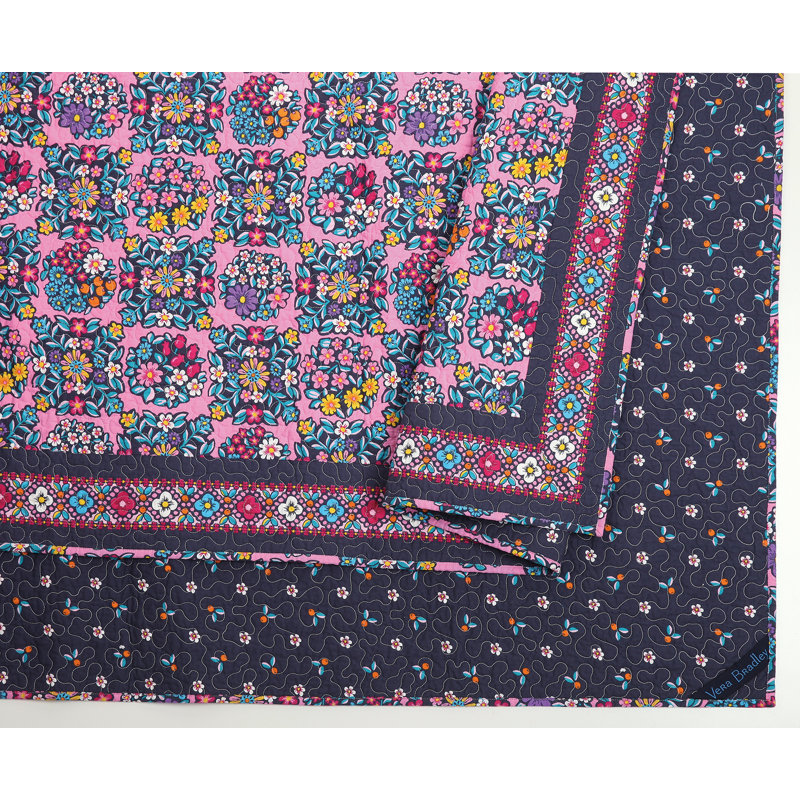 Vera Bradley Kaleidoscope Rosettes Single Reversible Quilt Wayfair